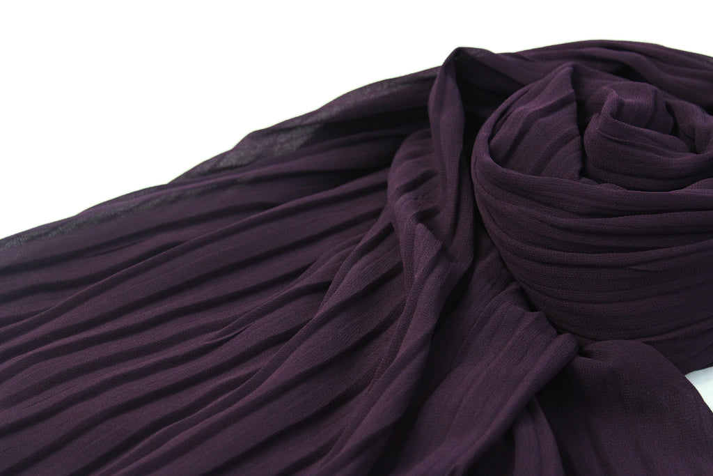 eggplant chiffon fabric