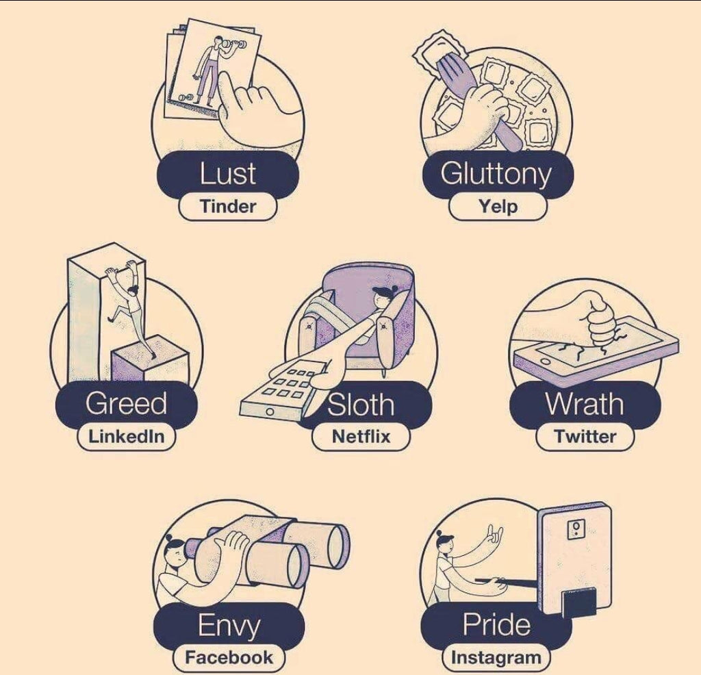 7 deadly sins of social media