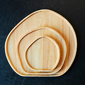 Stanley Rogers Round Wooden Serving Platter