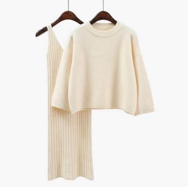 dress and sweater set