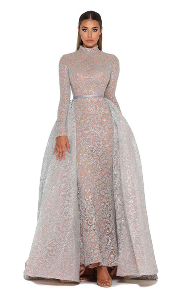 modest evening gowns with sleeves