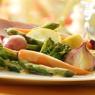 maille steamed vegetables with dijon dressing