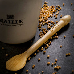 maille mustard spoon wooden spoon tasting spoon