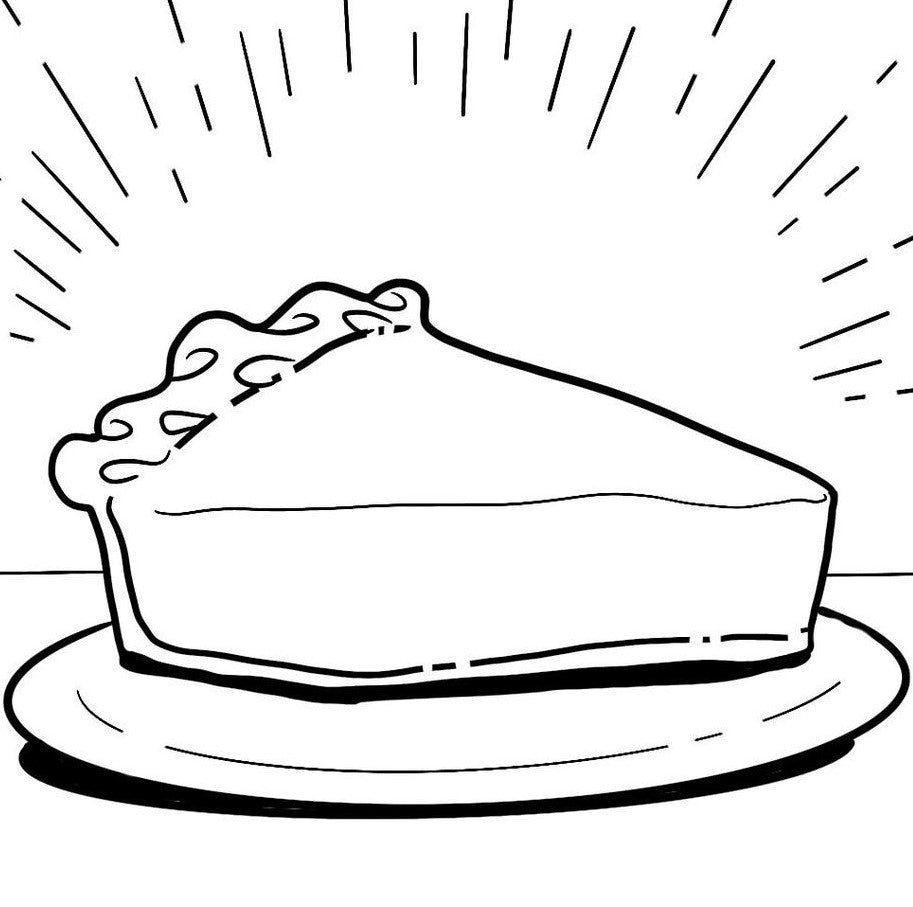 pie coloring pages