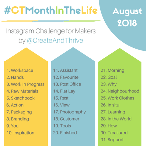 Create & Thrive Month in the Life Challenge