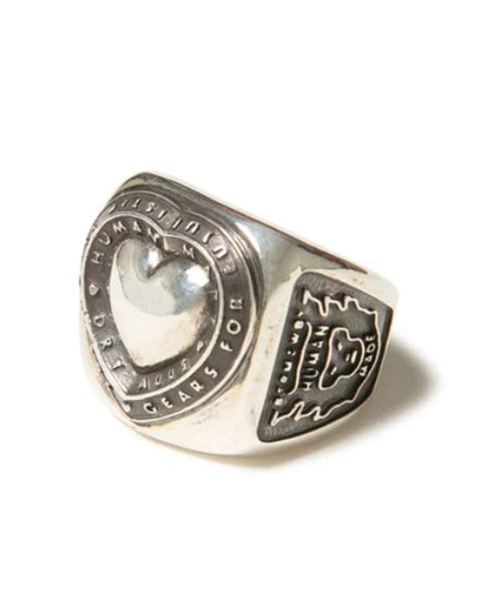 ✓ HUMAN MADE HEART COLLEGE RING - agedor.ma