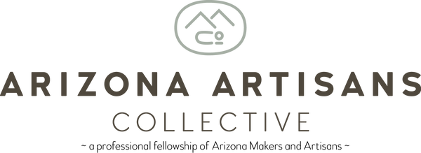 Arizona Artisans Collective logo and tag line