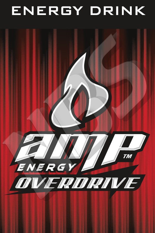 Amp Energy Overdrive UF1 Decal — Midwest Beverage