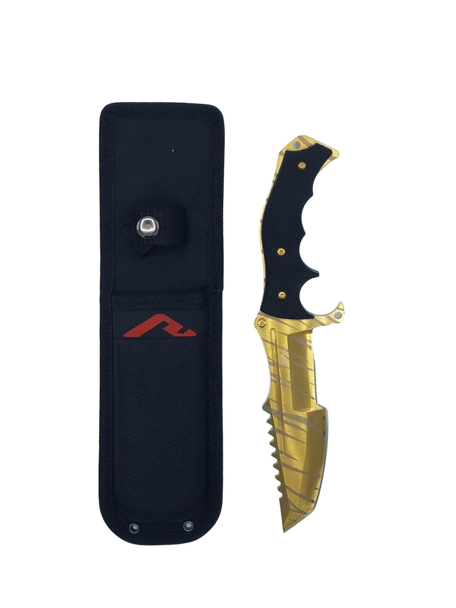 GOLD TIGER HUNTSMAN KNIFE | OP KNIVES