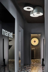 Marset Showroom in Milan. See the Concentric Sconce.  www.blankblank.net