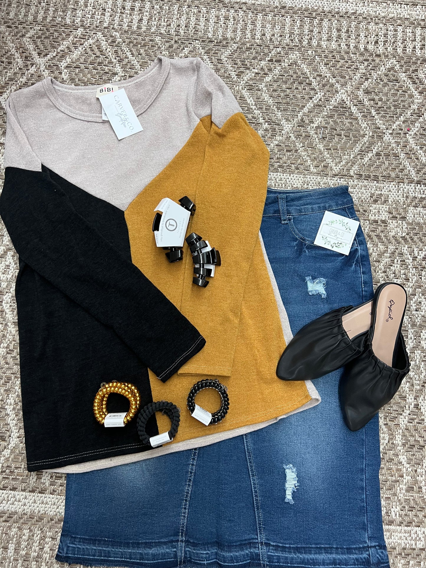 “Timeless Two Tone Top”