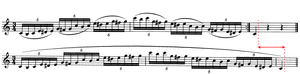 Albert Scales notation spacing comparison