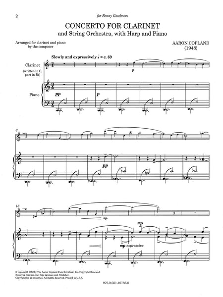 Copland Clarinet Concerto Score Pdfl