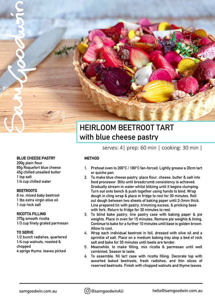 beetroot tart recipe