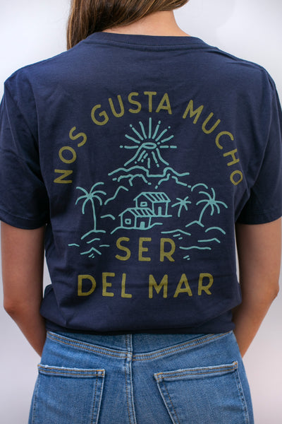 PLAYERA NOS GUSTA MUCHO SER DEL MAR (AZUL MARINO) - Cervecería de Colima