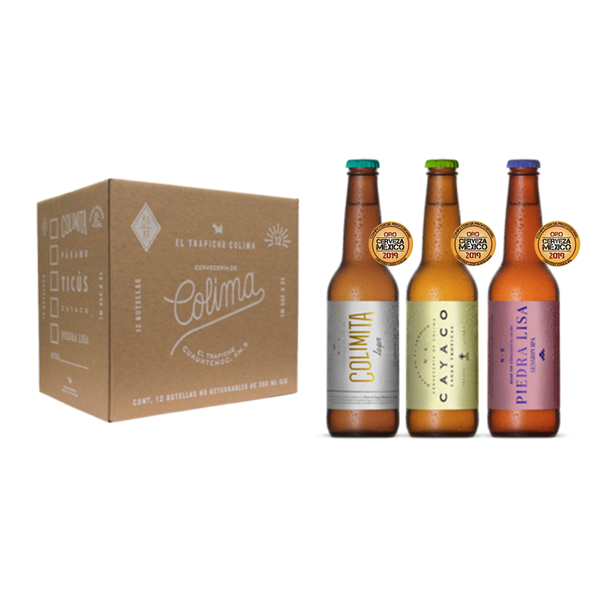 Cerveza Oro Mix botella 12 Pack - Cervecería de Colima