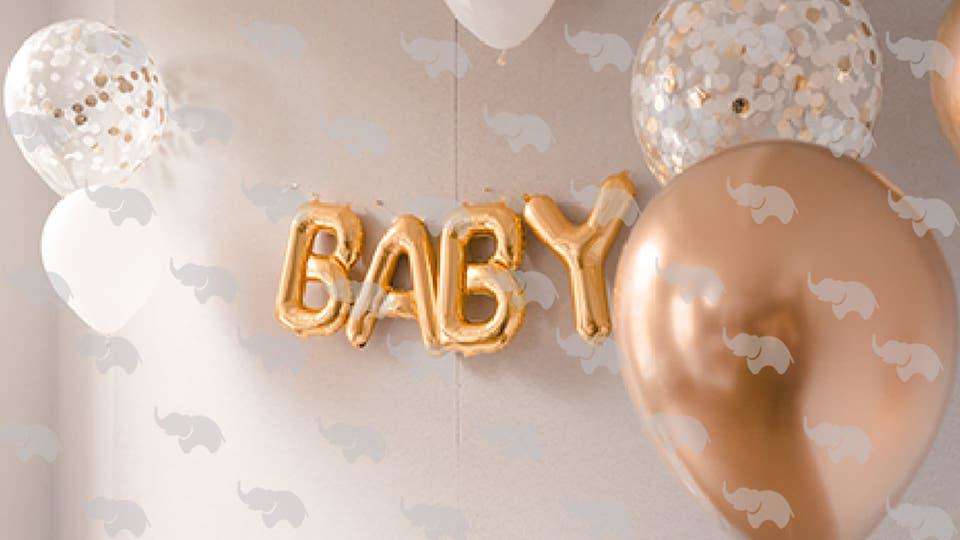Baby Shower Virtual Backgrounds - Monica + Andy