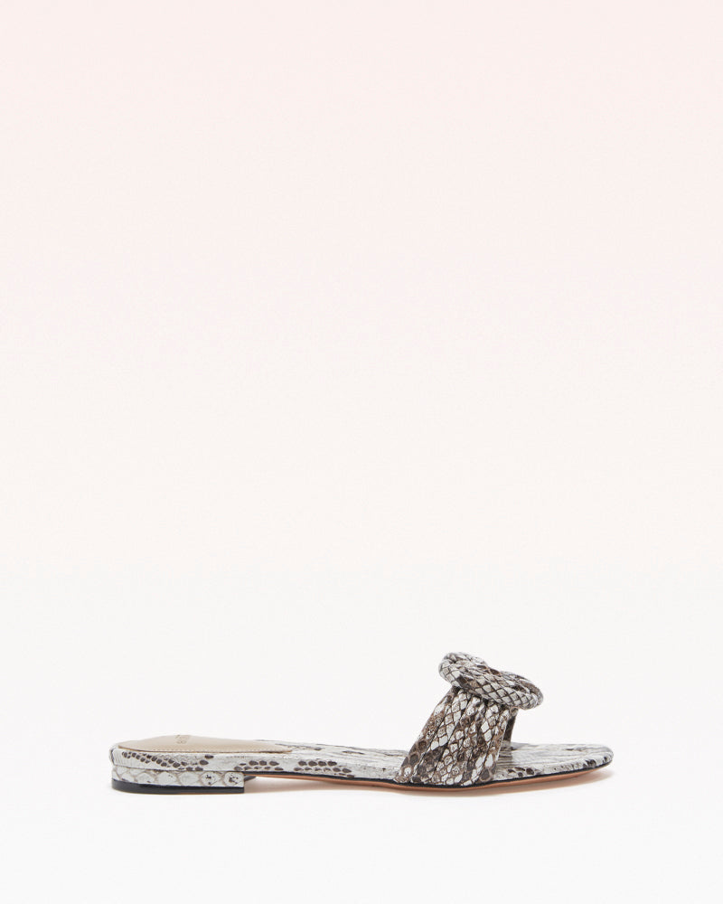 Vicky Flat Sandal in Python Leather | Alexandre Birman