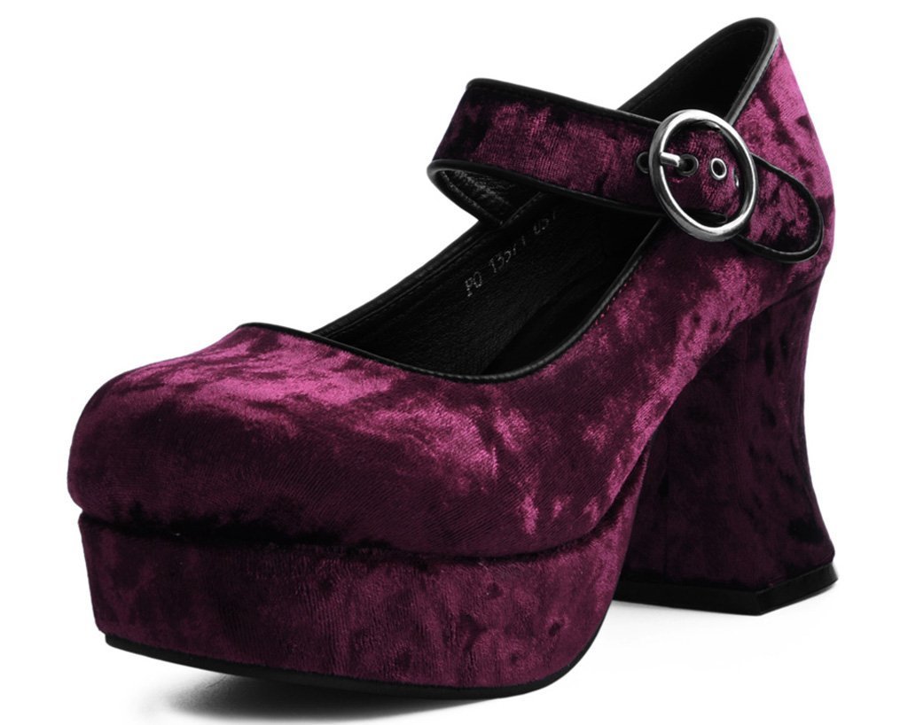 burgundy mary janes