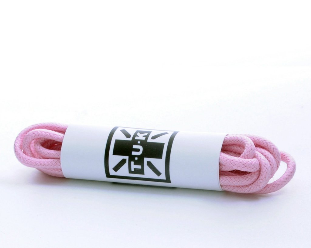 pink round shoelaces