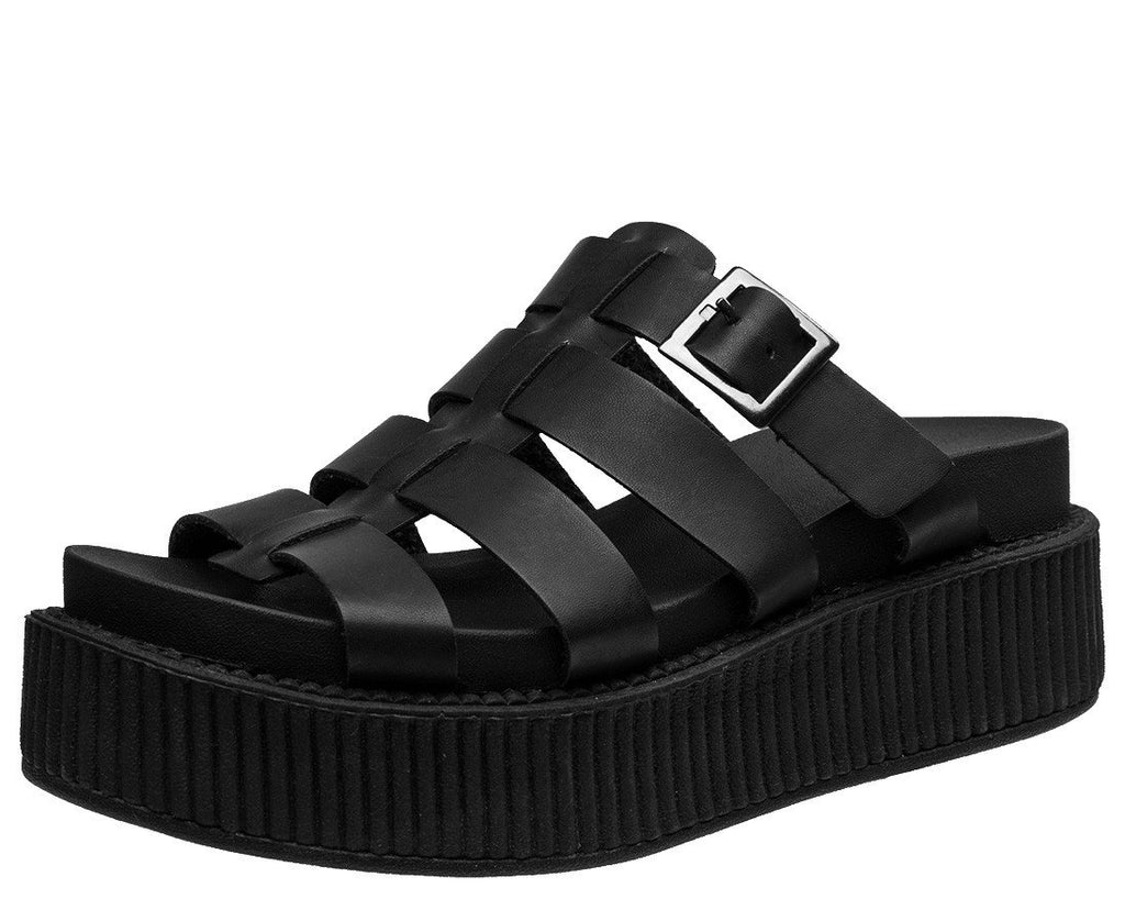 womens black fisherman sandals