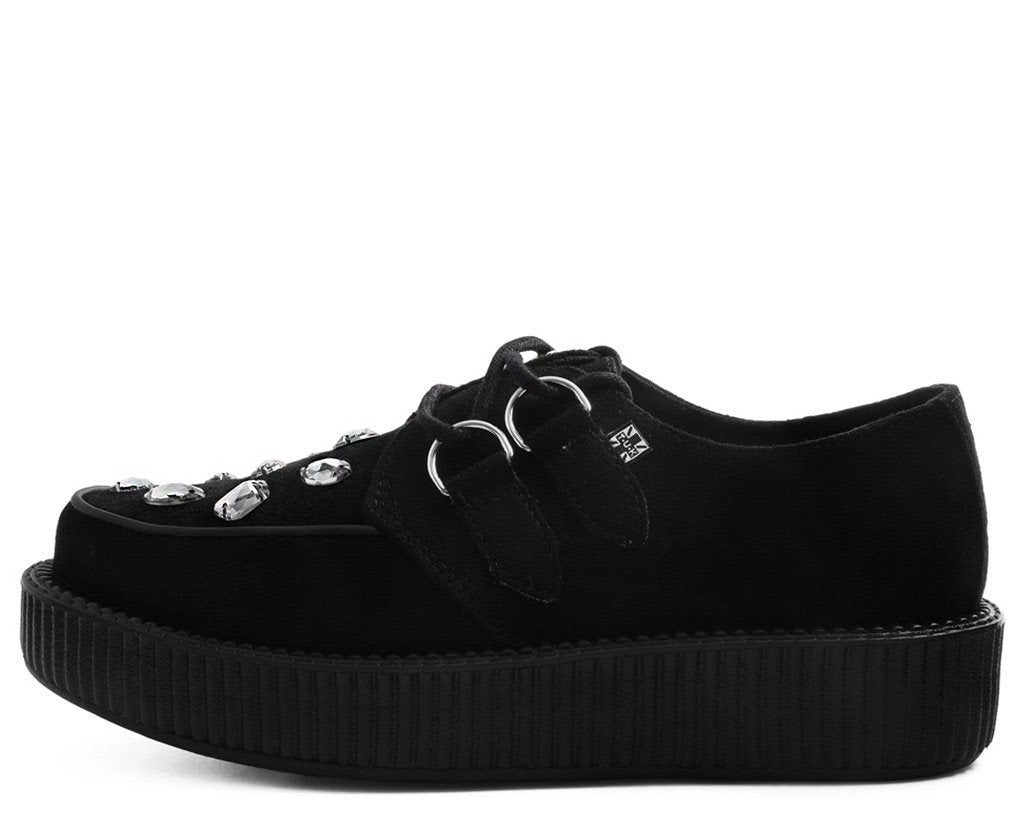 black suede creepers