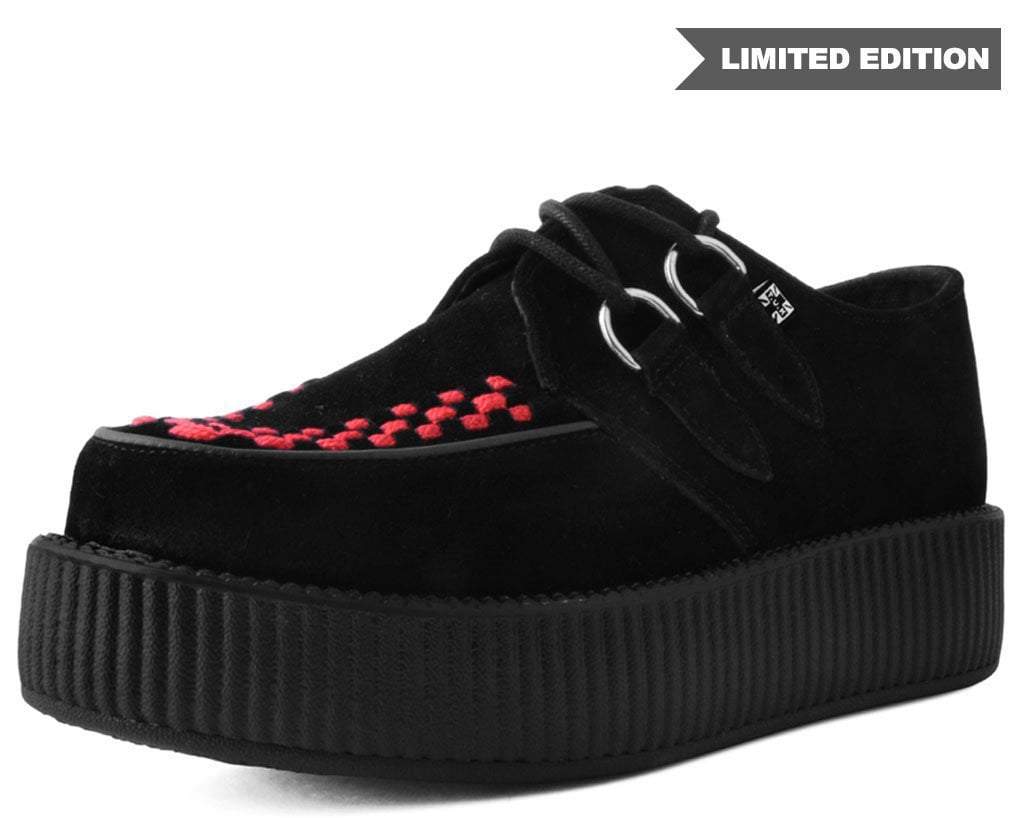 black suede creepers