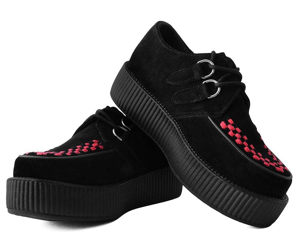 tuk black suede creepers