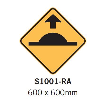 Barrier Group Speed Hump Sign with Arrow Specification