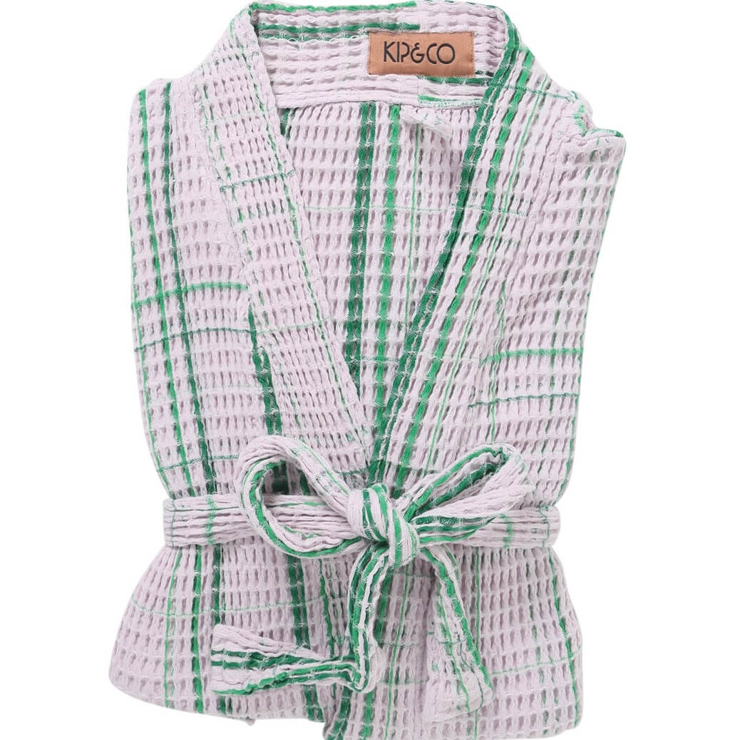 KIP AND CO |WAFFLE ROBE LILAC MOSS |THE HOME MAVEN