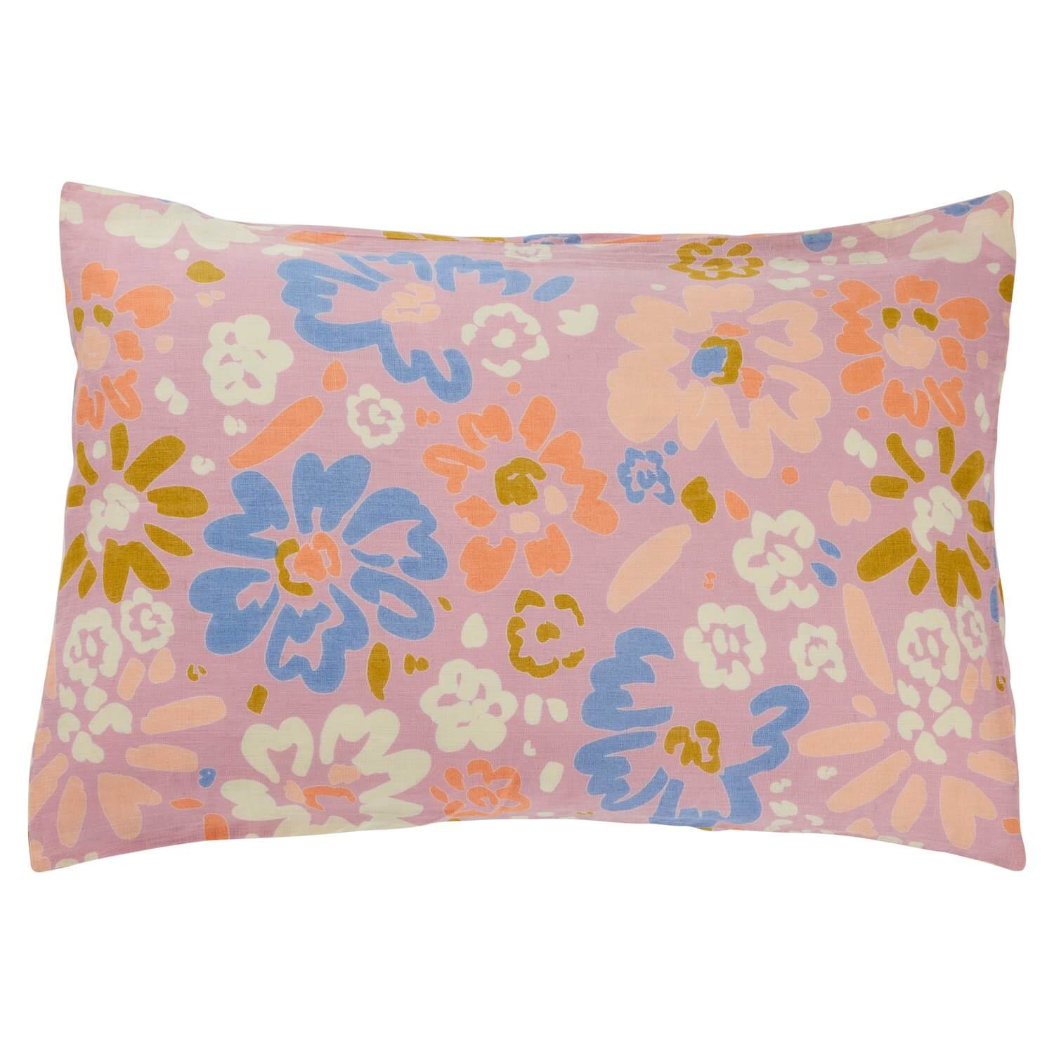 Sage and Clare Carmen European Linen Floral Pillowcase |The Home Maven