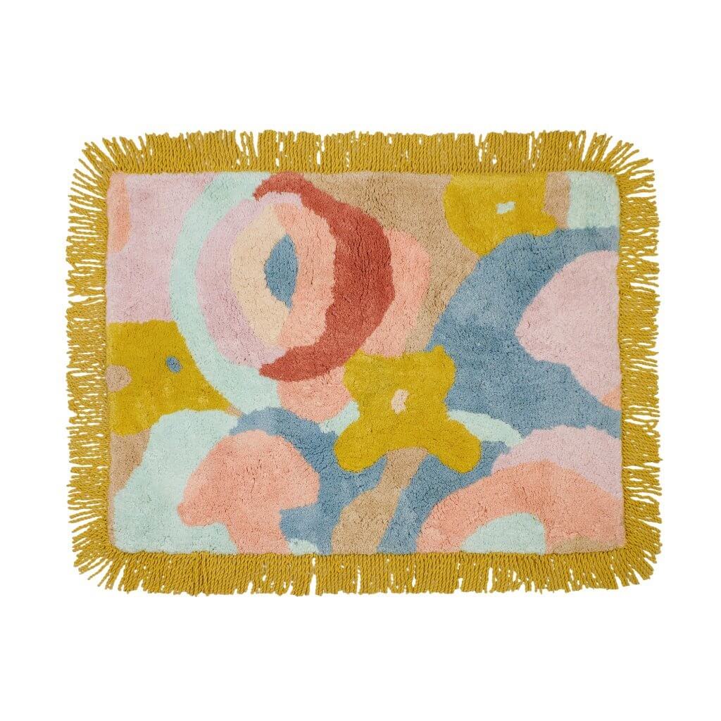 Sage and Clare Fleur tufted bath mat | The Home Maven