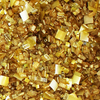 Edible Glitter Large Gold Metallic Squares by Bakery Bling Expensive Taste Blinged Out Sprinkles with Lots of Glitter for Baking Cakes Cupcakes Cookies Ice Cream Cake Pops