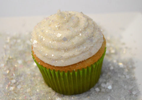 Bakery Bling Diamond Edible Glitter Sugar Sprinkles Make a Snow Effect on Cupcakes, Cookies, Cakes and more!