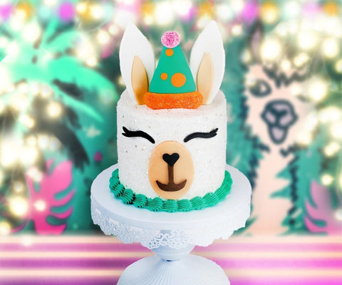 Llama Cake Decorating Kit and Edible Cake Topper from Bakery Bling