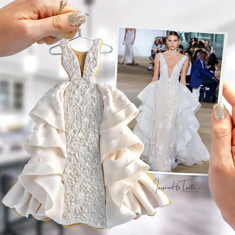 Cookie Artist Liz Joy Recreates Wedding Dresses!