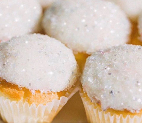 Simple Easy Sparkling Wedding Cupcakes That You Can Make At Home with Bakery Bling Diamond Glittery Sugar