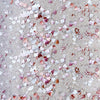 Silver Glittery Dust with Edible Glitter Sprinkles and Red Edible Hearts Bling by Bakery Bling