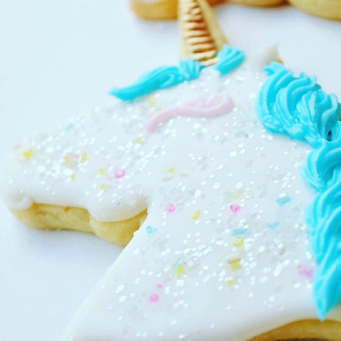 Elegant Unicorn Sugar Cookies with Bakery Bling Unicorn Confetti Edible Glitter Sprinkles