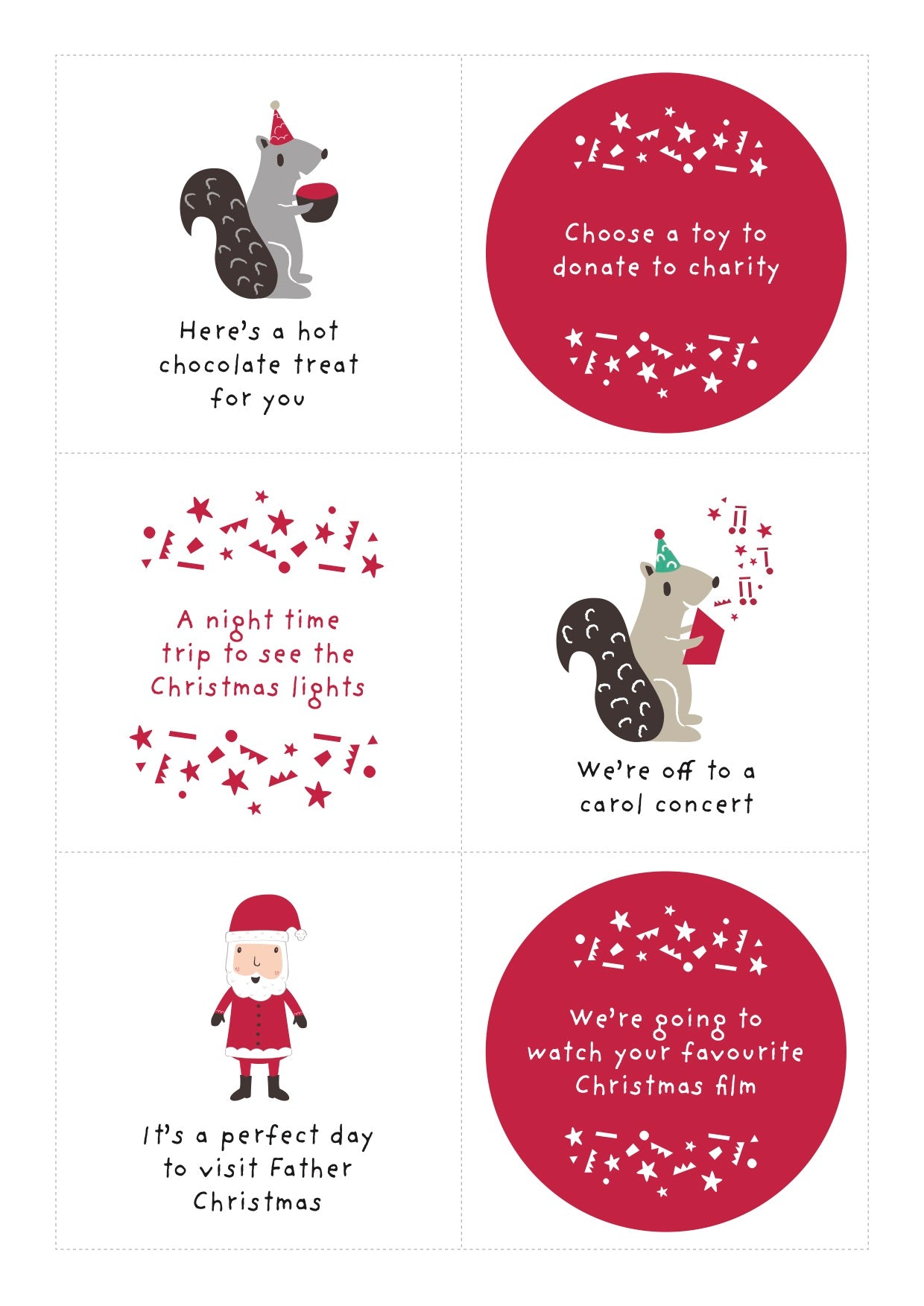 Thirty alternative advent calendar ideas for you to print and use