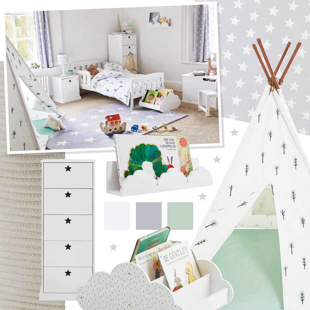 Woodland themed children's room