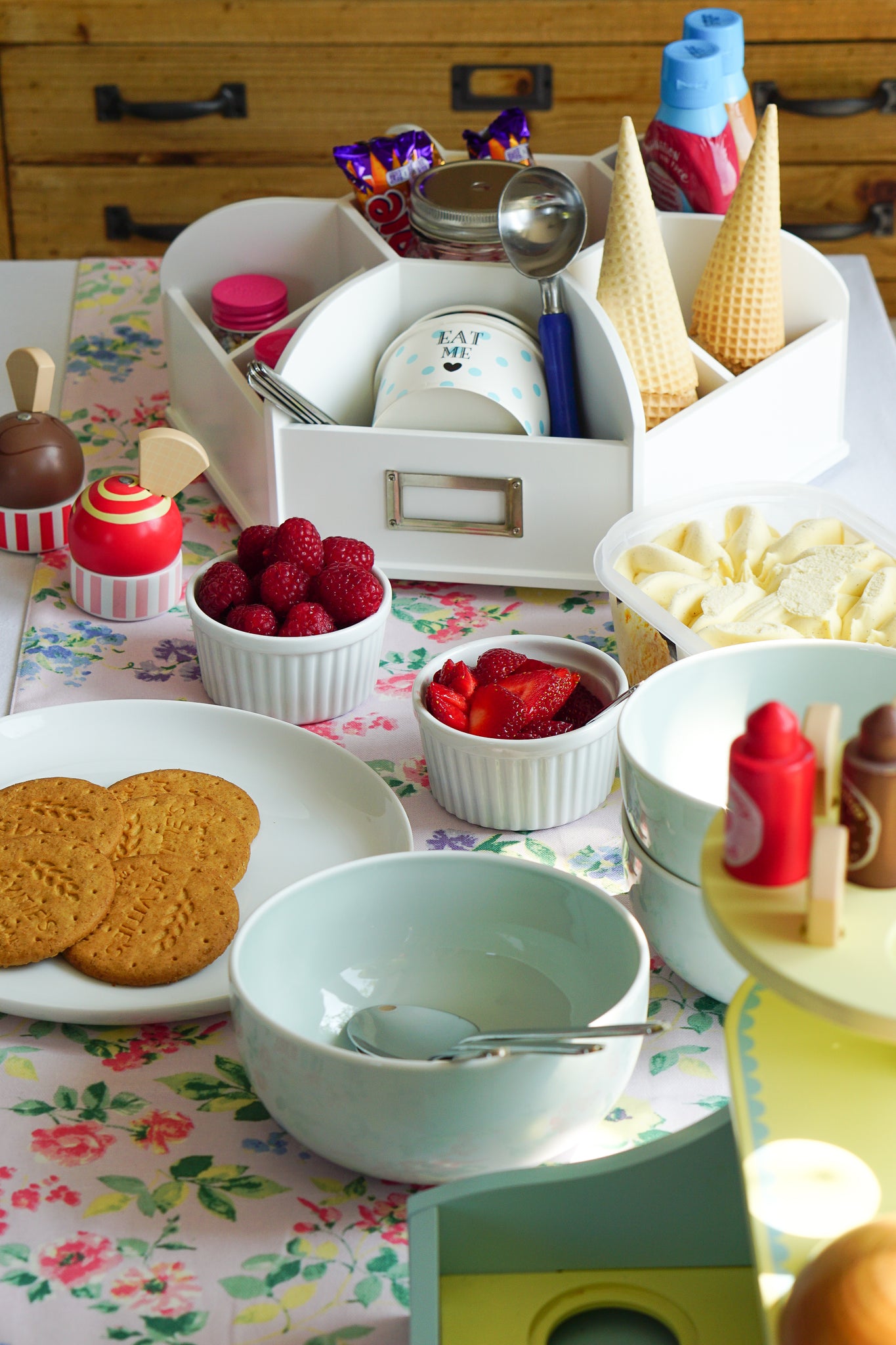 From role play to real life ... create your own ice cream toppings bar