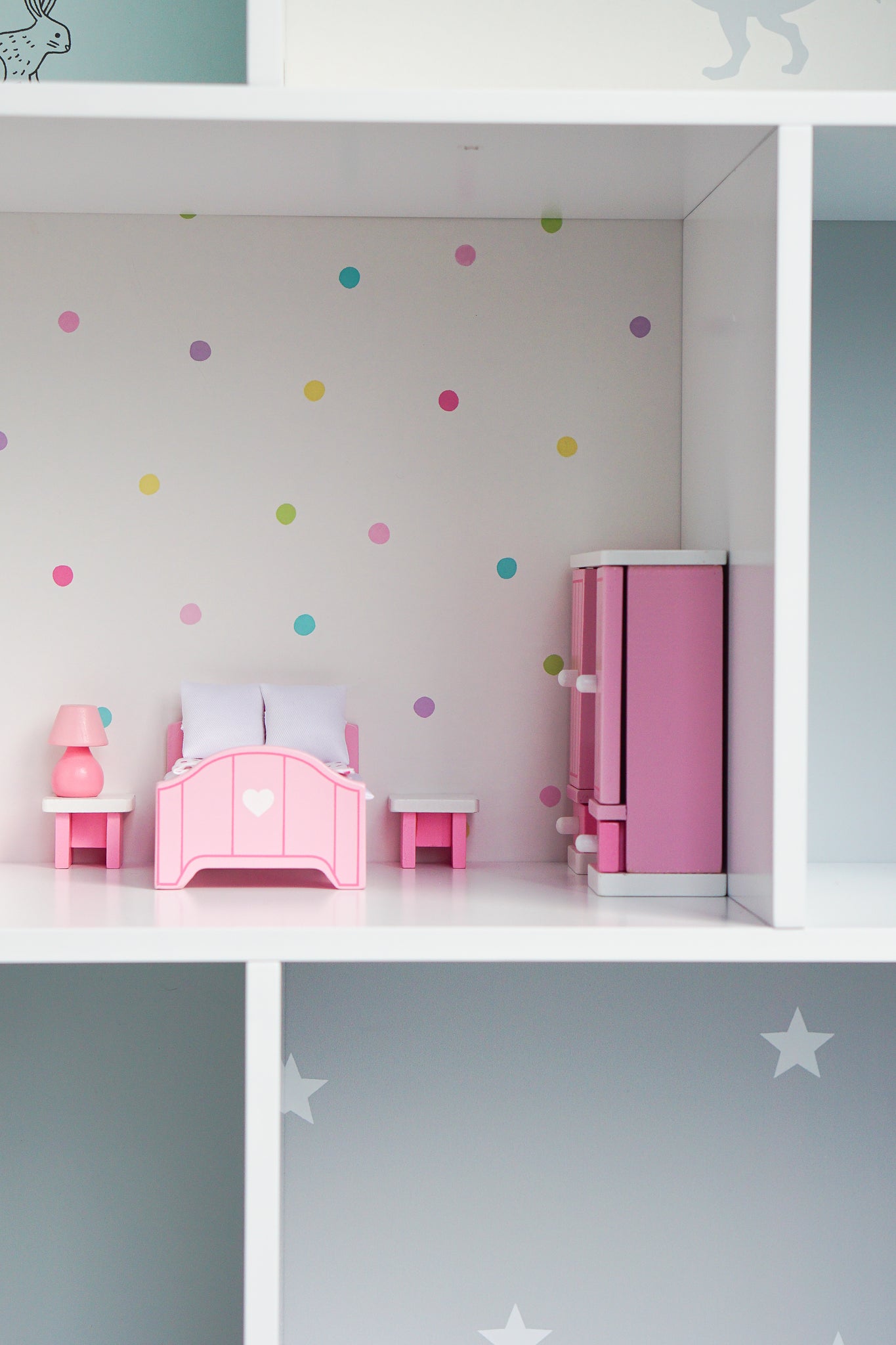 Transform our Townhouse Bookcase into a beautiful dolls' house
