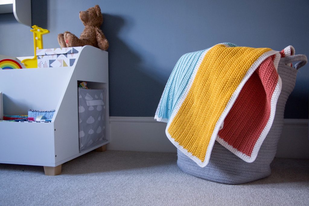 Real rooms: A navy blue nursery for baby Dotty