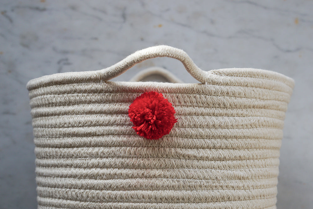 Pom Pom Adorned Storage 