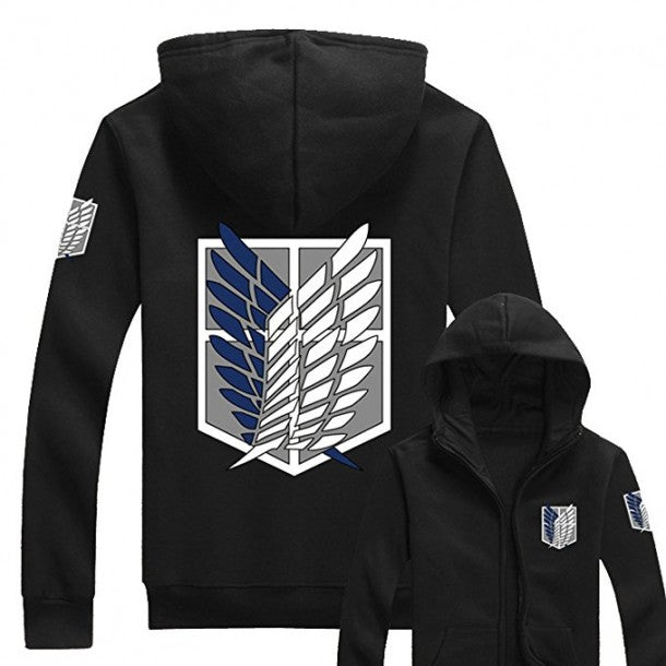 attack on titan survey corps hoodie