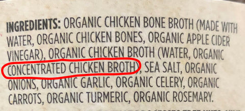 bone broth ingredients