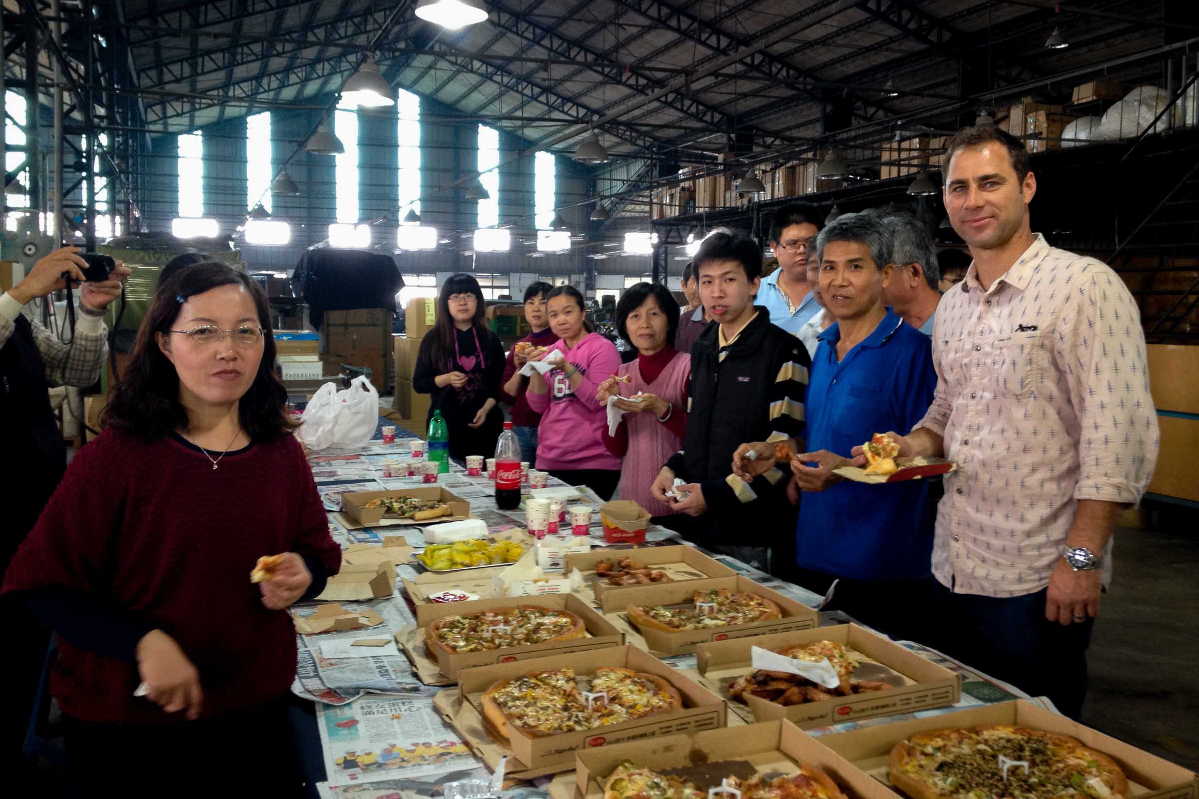 Bumbleride Factory Worker Family Meal