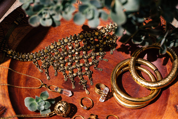 Brass jewellery collection