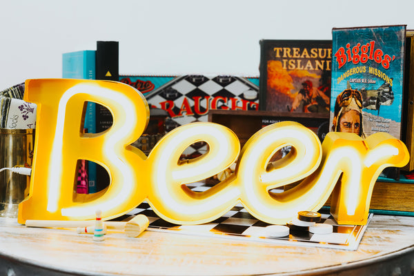 ISHKA Father's Day gifts - neon beer sign